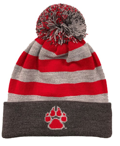 UNM Paw Knit Pom Beanie