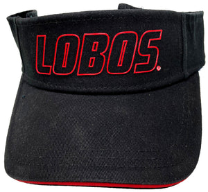 Lobos Red & Black Visor